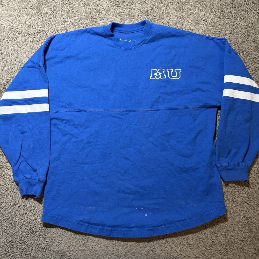 Monsters University Spirit Jersey Disney Parks Exclusive Adult M 100% Cotton